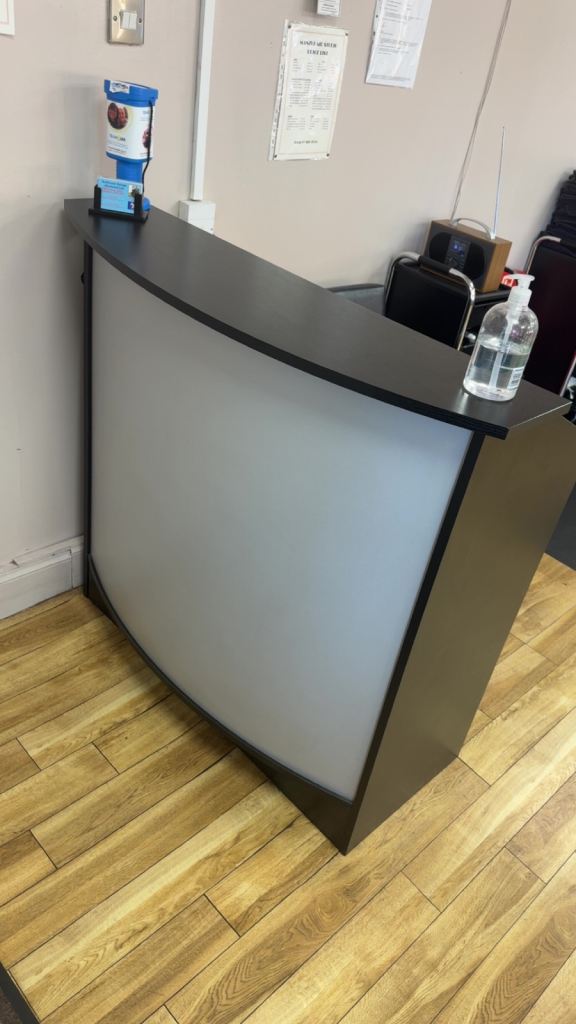 Salon reception desk 
