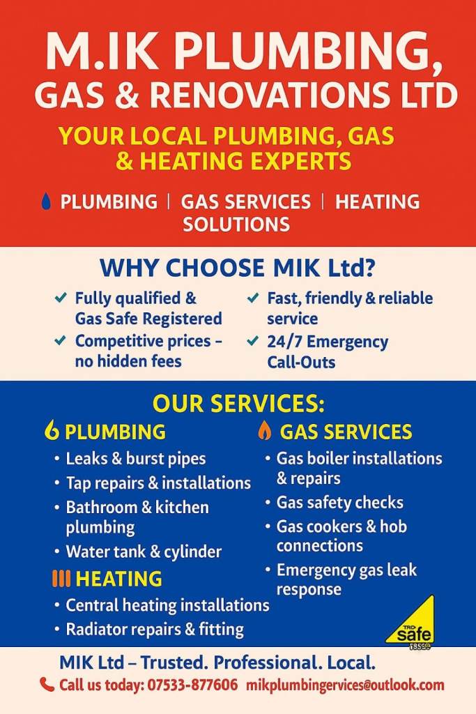 The only number you need for Plumbing and building works