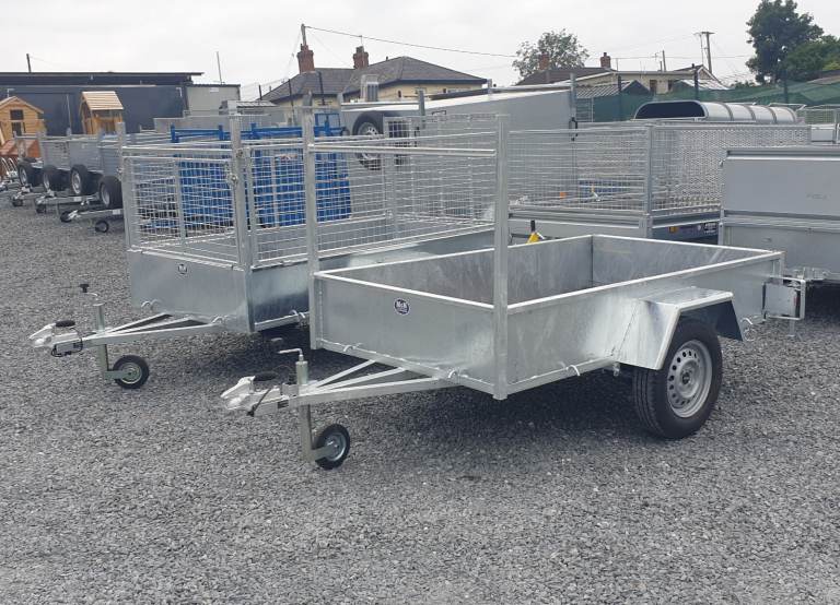 7x4ft mcn galvanized car trailer
