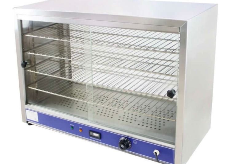 Commercial display hot cabinet for chicken pattys display hot warmer cafe shop restaurant 