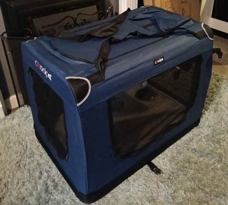 New blue XXXL fabric pet crate