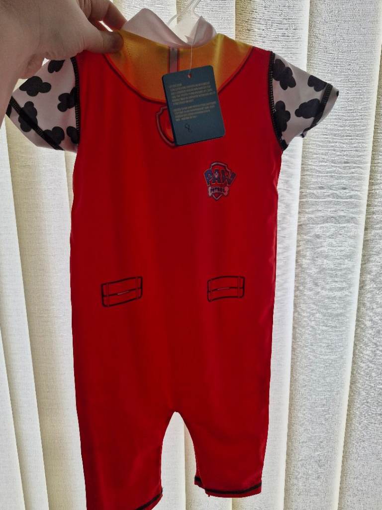 Brand new ~ paw partol all in one swimsuit 18~24 months