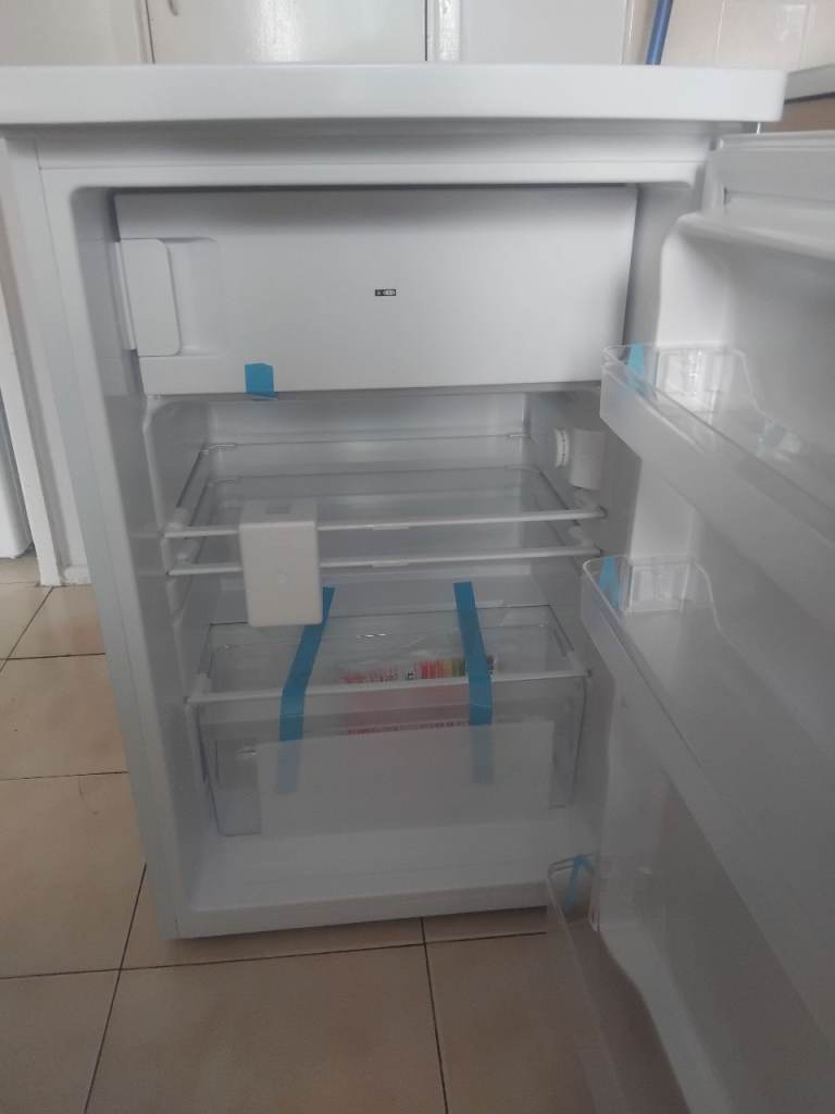 New White Freestanding Fridge – Compact Size