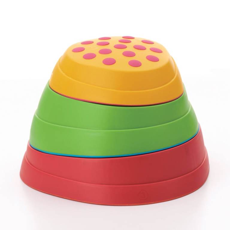 image for WePlay Rainbow River Stone Set Pk 6 for Toddlers and Kids