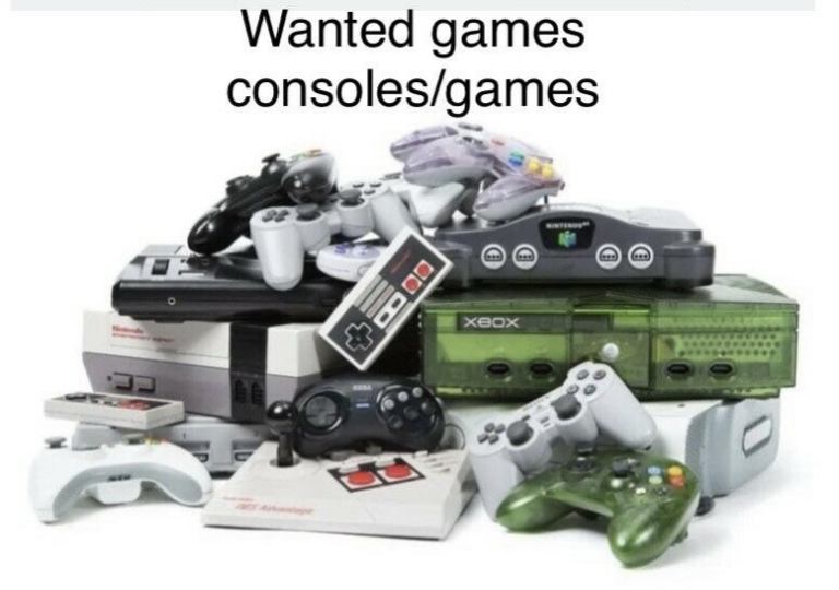 Wanted old games and consoles