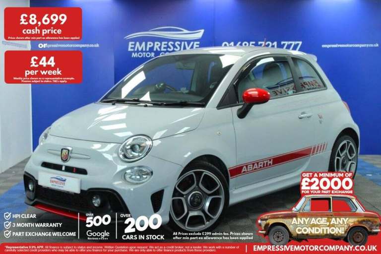 2018 18 ABARTH 595 1.4 T-JET HATCHBACK 3DR PETROL MANUAL EURO 6 (145 PS)