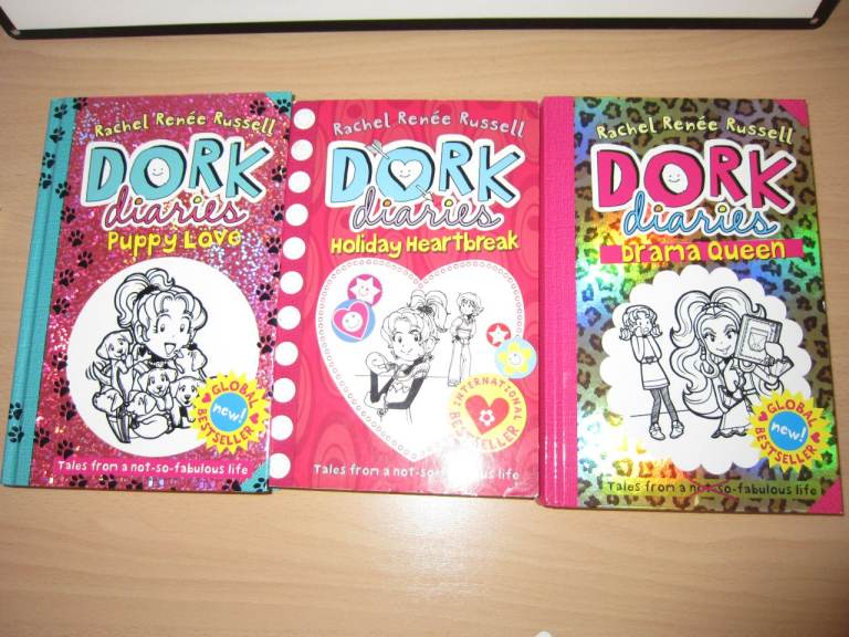 3 X DORK DIARIES - HOLIDAY HEARBREAK, PUPPY LOVE, DRAMA QUEEN