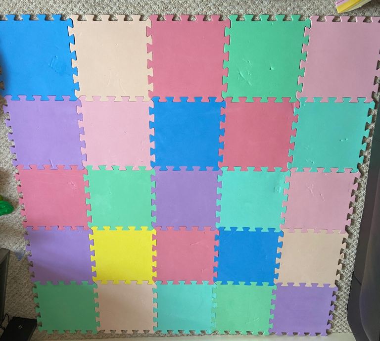 Colourful Soft Baby Children Play Mat Gym Foam 25 Pieces