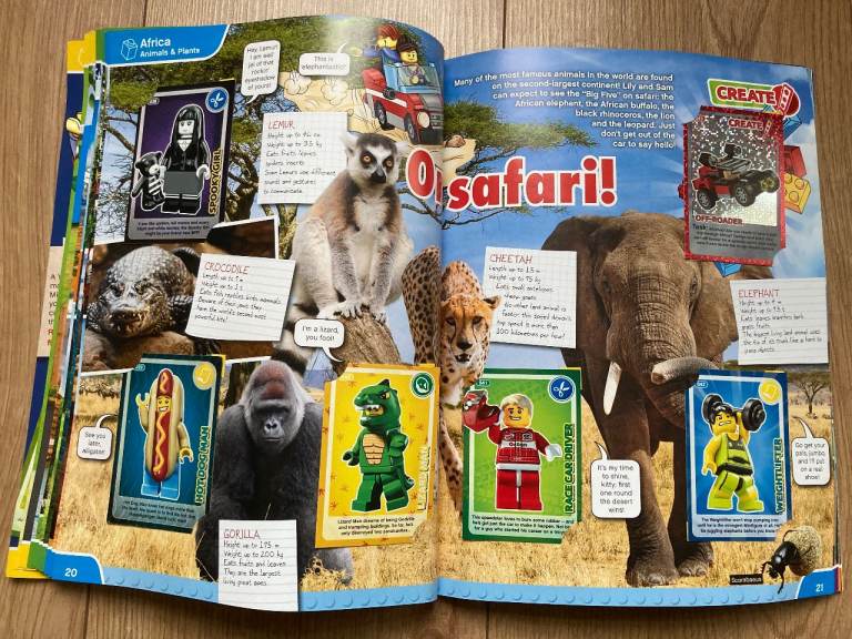 Sainsburys LEGO Create the World and Incredible Inventions Official Collector's Album with Cards 