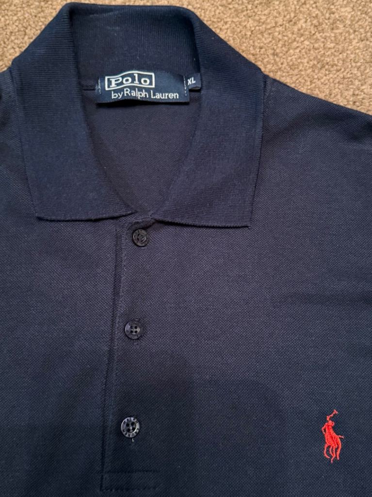 Polo Ralph Lauren Long Sleeve Top - Navy, Size XL