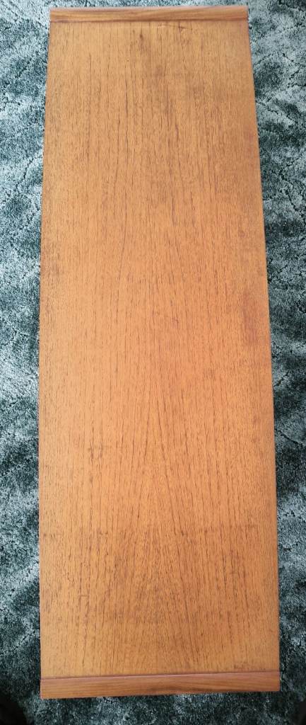 Vintage Teak Coffee Table / TV Stand with Shelf – Mid-Century Style