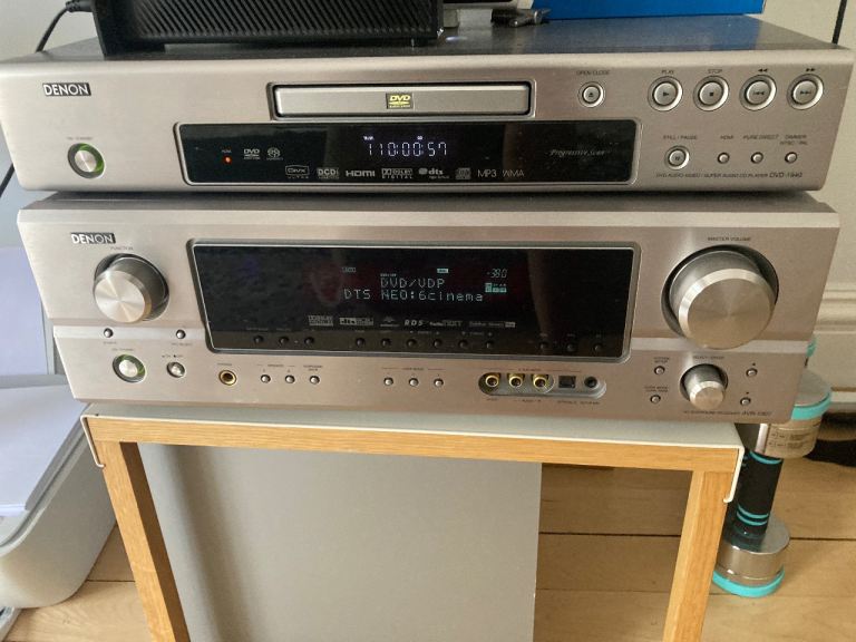 Denon CD Player/ DVD DVD-1940 + Denon Av Surround Reciever AVR-1907 + Mourdaunt Short Subwoofer