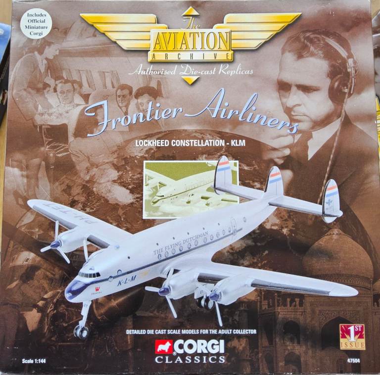 Corgi Classics Lockheed Constellation KLM Diecast Model - As Good As New