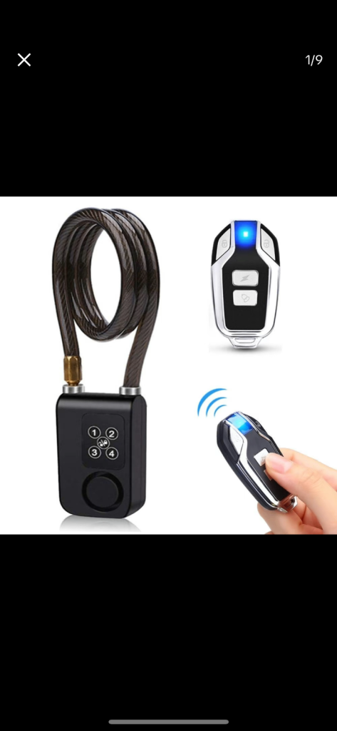 Bike alarm with remote control 