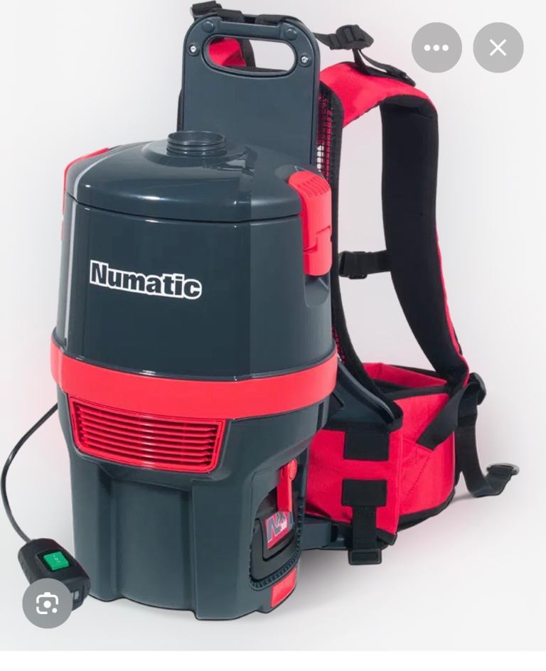 Numatic backpack hoover