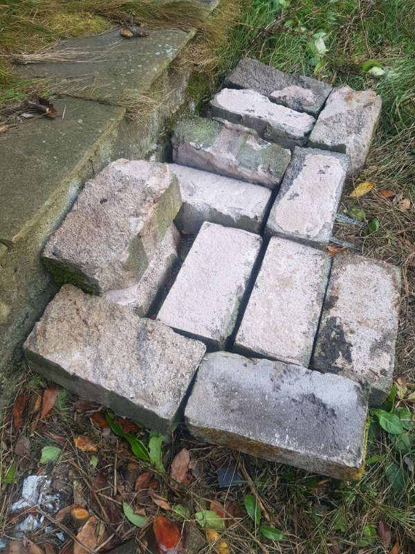 Concrete block used. 6 inch. £20 for 30. 