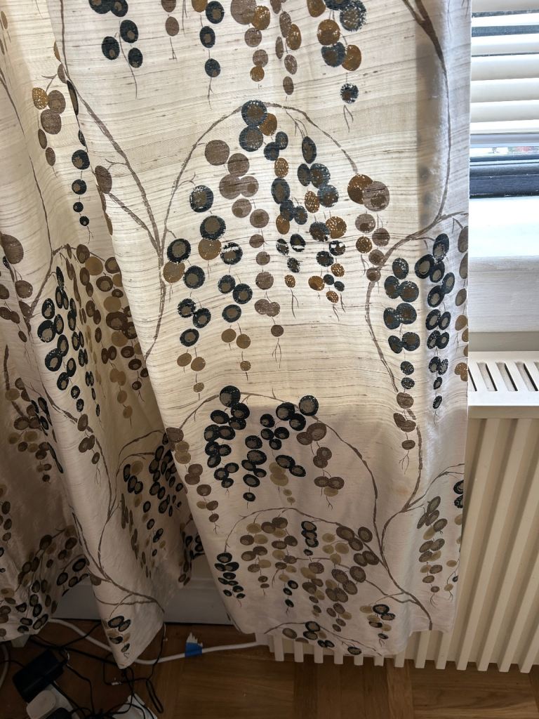 harlequin ‘iola’ 100% silk curtains