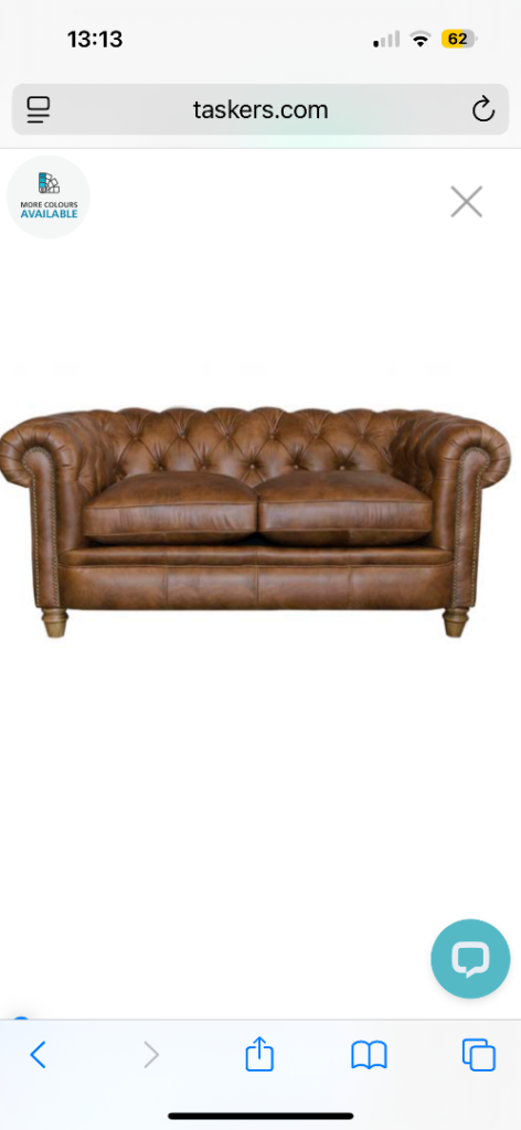 Alexander & James Buffalo Leather Sofa very good quality possible delivery 