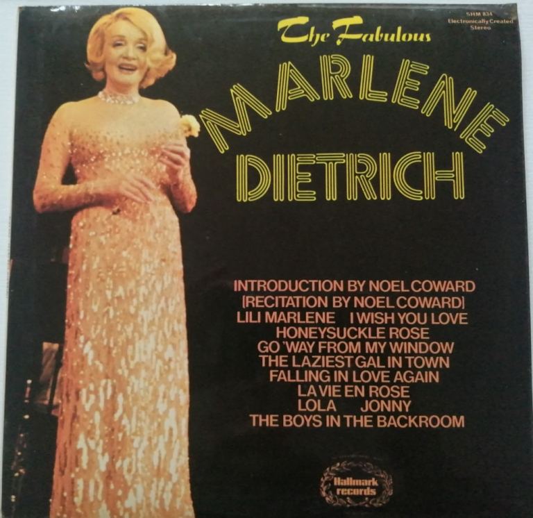 Original 1973 Vinyl Album - The Fabulous Marlene Dietrich - Stereo L.P 