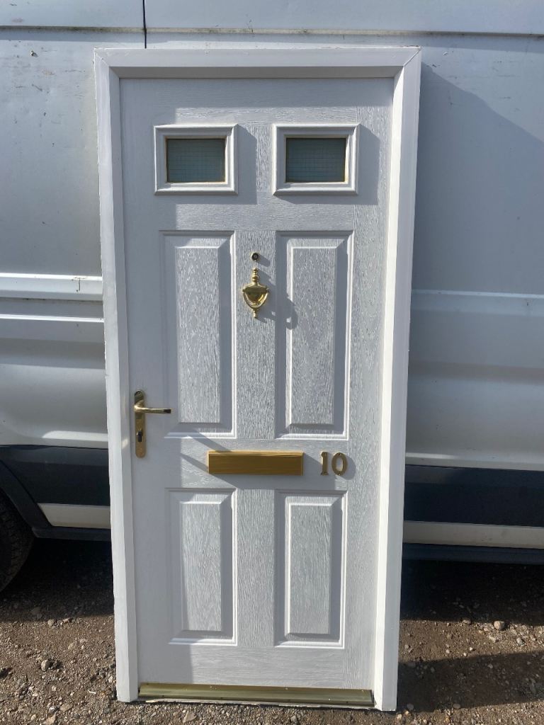 Used Upvc White Front,Back,Garage,Mancave Composite Door 