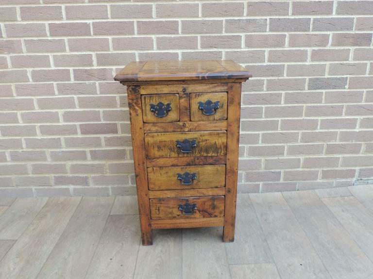 image for Compact Mango Chest of Drawers (UK Delivery)