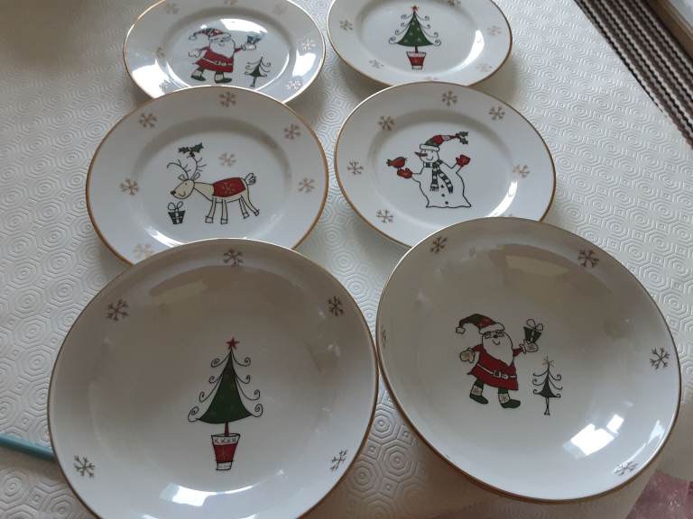 Christmas themed tableware