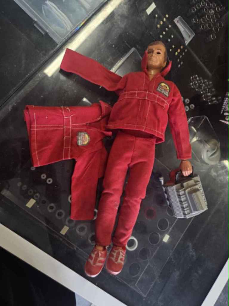 Vintage 1970s Six Million Dollar Man Steve Austin Figure & Accessories