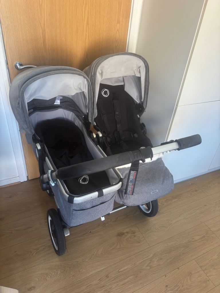 Bugaboo Donkey 2 double stroller with bassinet - Good Condition can deliver if local 
