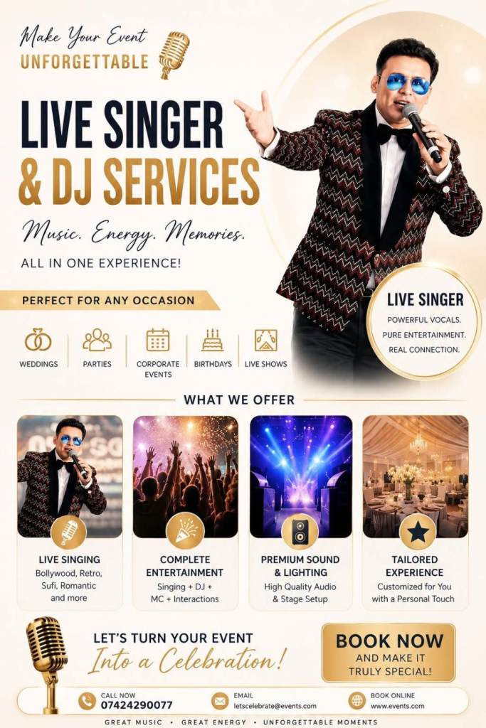 DJ singer Live karaoke singing event management 