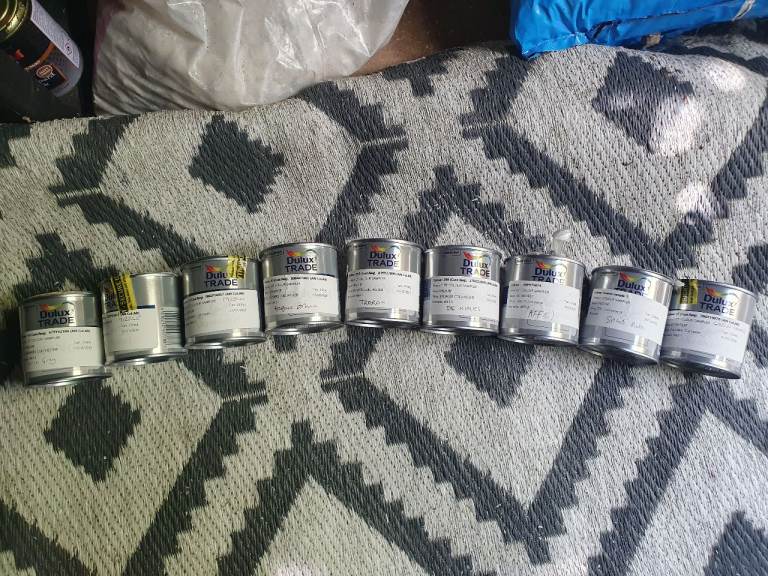 9 Dulux Trade Paint 250ml Tester Tins – Various F&B/LG Colours