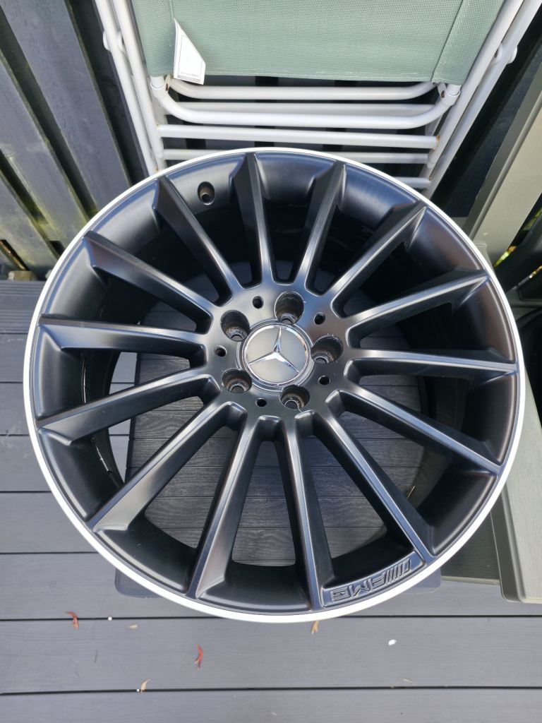 4 x Genuine 19" Mercedes A35 AMG Satin black Turbine Alloys - Brilliant Condition 