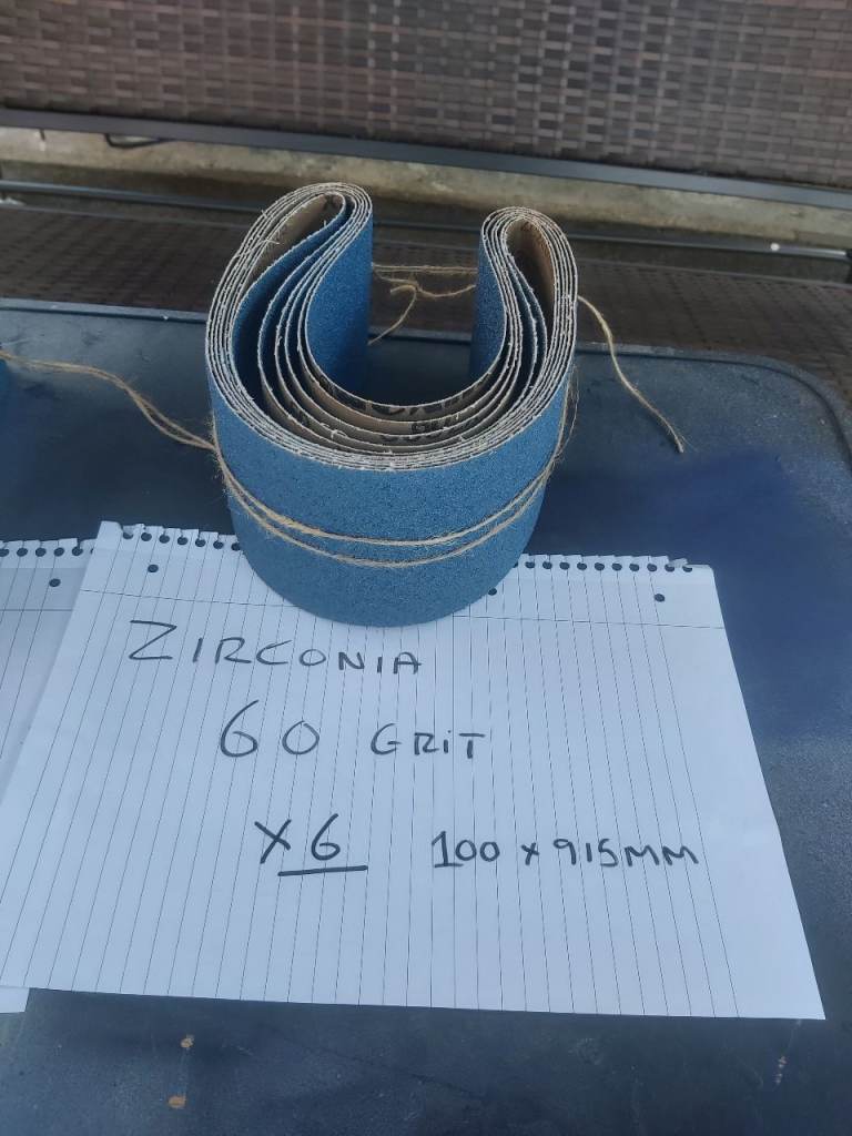 Zirconia 60 Grit Sanding Belts – 6 Pack, 100x915mm