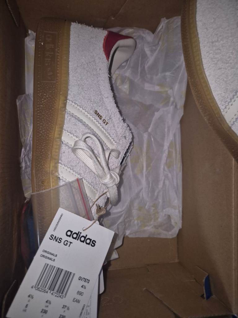 Adidas SNS GT Trainers – White, Brand New in Box