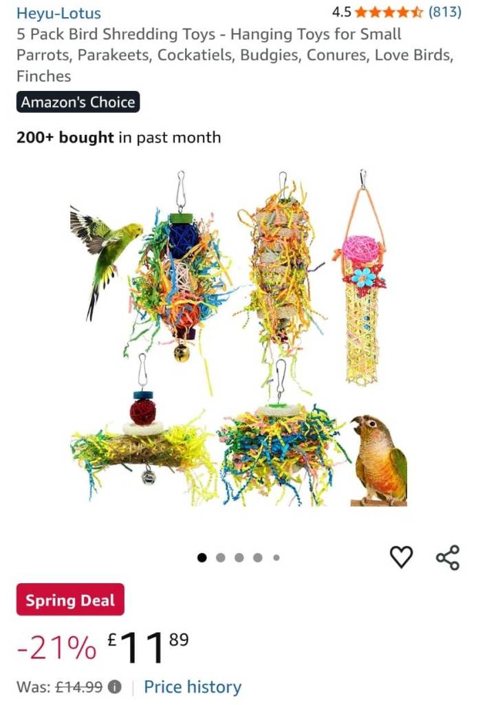 Bird accessories