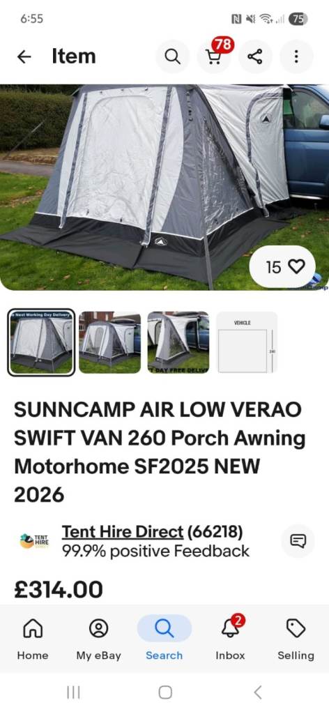 260 air awning low 