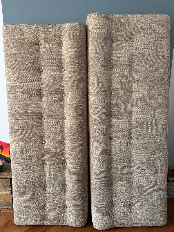 Caravan sofa cushions 180X66cm 174X63 beige