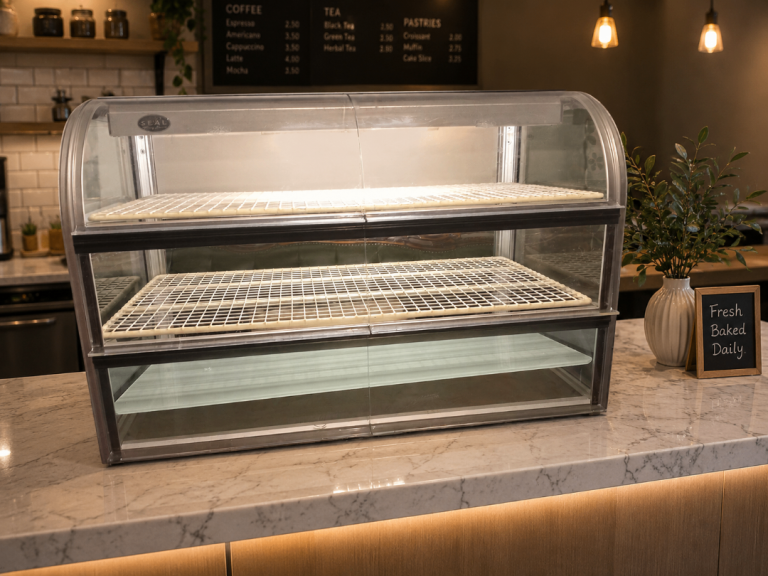 Elegant Commercial Cake Display Cabinet with Light – Perfect for Café, Bakery or Dessert Shop
