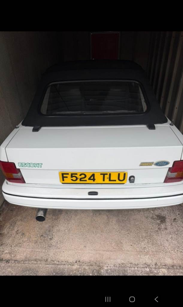 Ford, ESCORT, Convertible, 1989, Manual, 1597 (cc), 2 doors