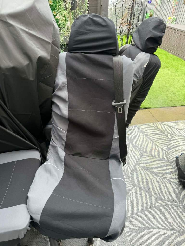 3x mini bus seats with seatbelts 