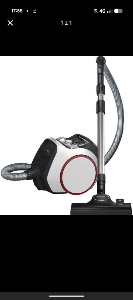 Miele Cylinder Vacuum Cleaner - White and Red