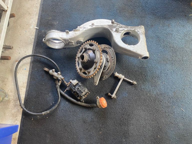 Honda , nc30 , spares , swing arm , project 