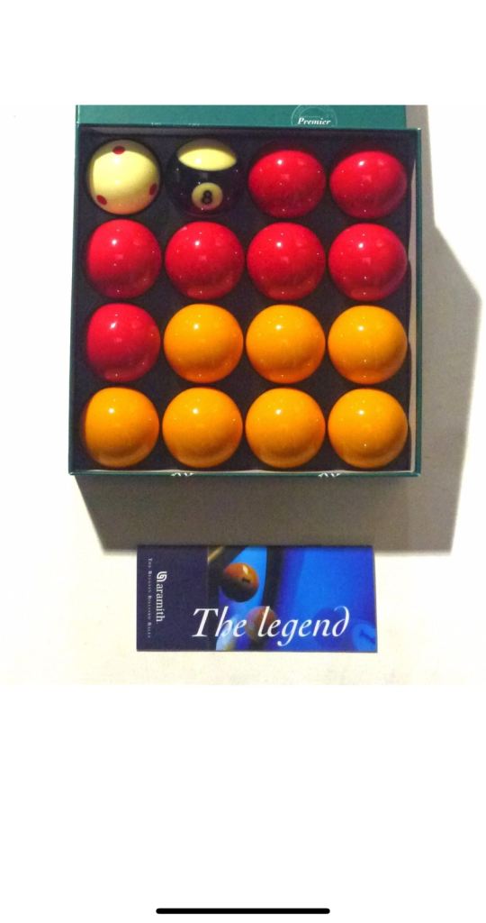 ARAMITH 2" (50.8mm) PREMIER PRO CUP ADDITION REDS + YELLOWS POOL BALLS