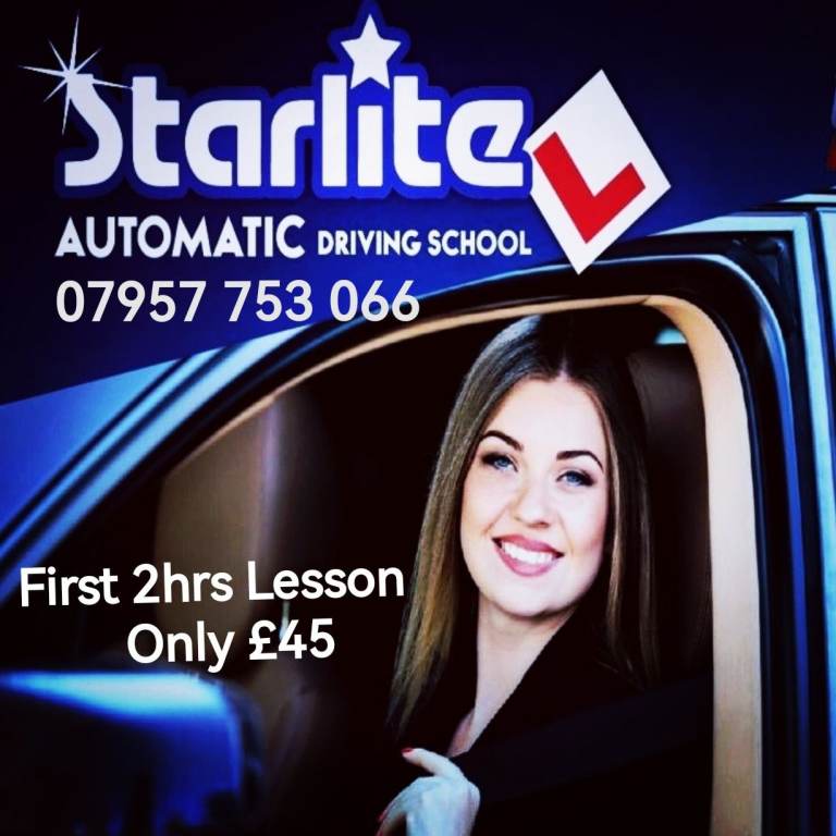 AUTOMATIC Driving Lesson in Docklands Canary Wharf, 2-HOUR Lessons £45*