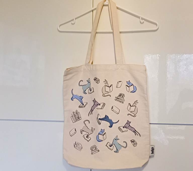 TOTE BAG with CAT DESIGN 