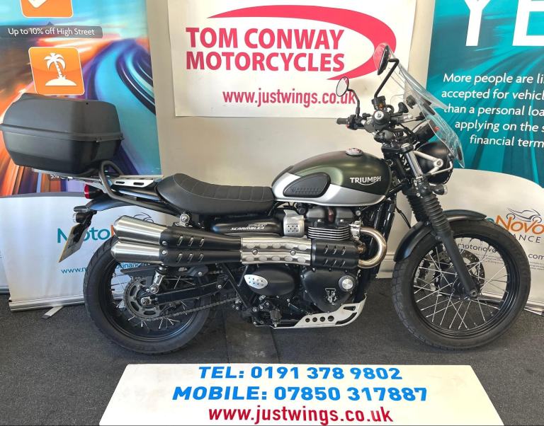 TRIUMPH STREET SCRAMBLER 900, 2019(69), 11,033 MILES, FSH, EXTRAS, £5995
