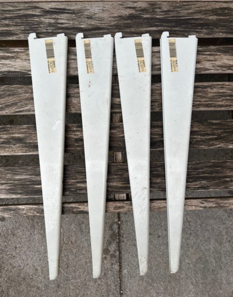 Spur Shelving heavy duty brackets x 4 perfect for garage 470mm (18.5”)