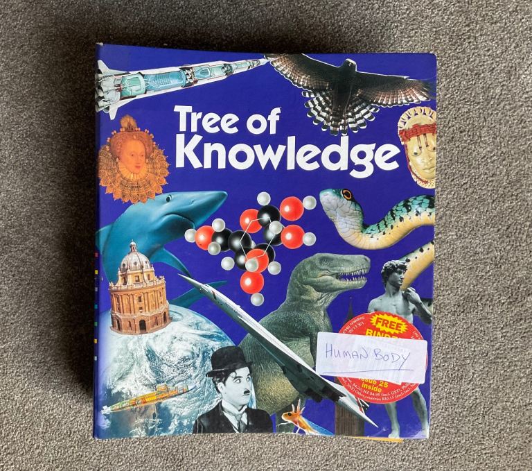 Vintage TREE OF KNOWLEDGE (human body) magazine folder book