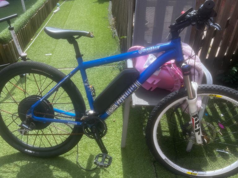Blue Electric Mountain bike 