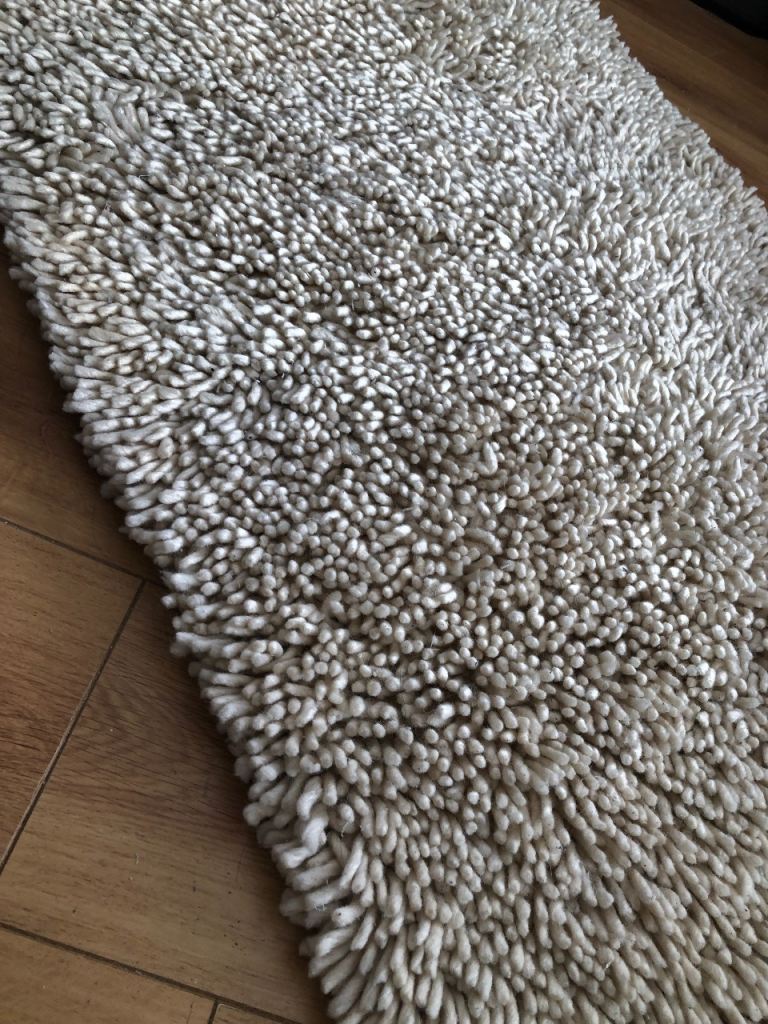 Handwoven 100% wool tufted rug 80x150cm