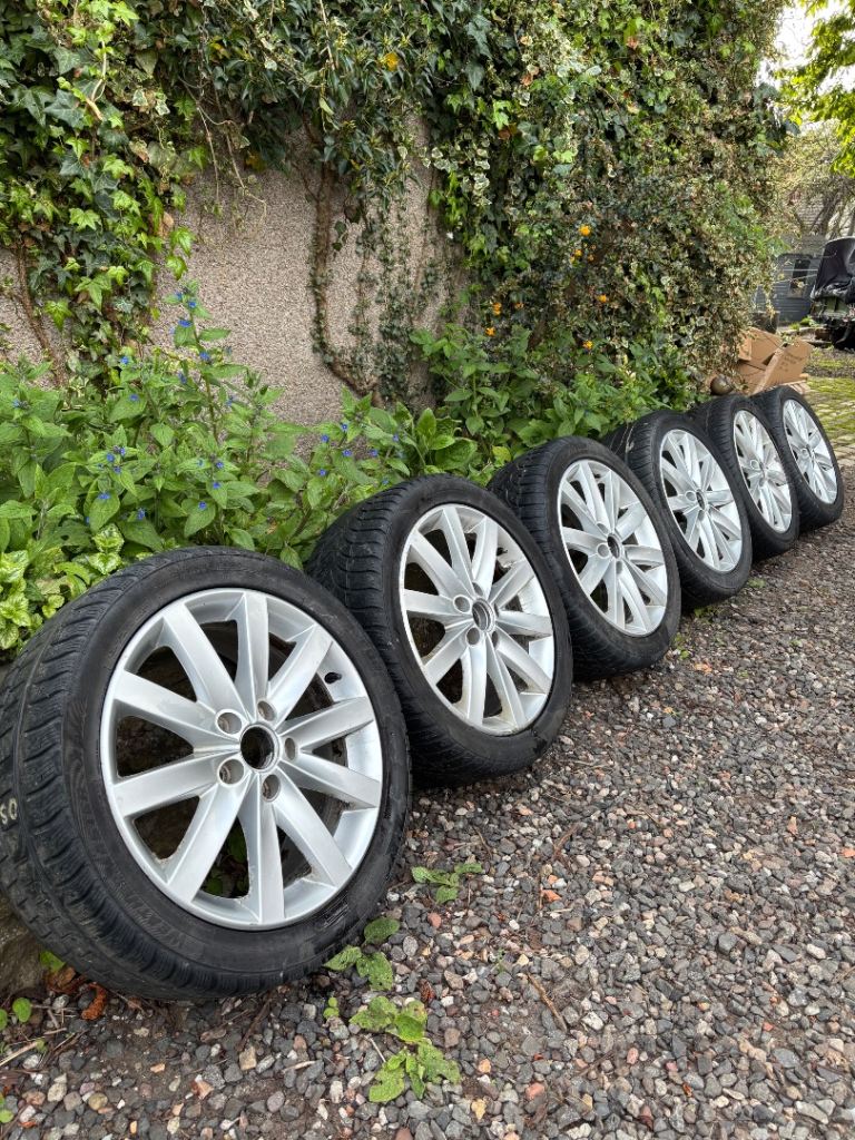 6x VW MK6 GT TDI Alloys with Tyres 225/45R17